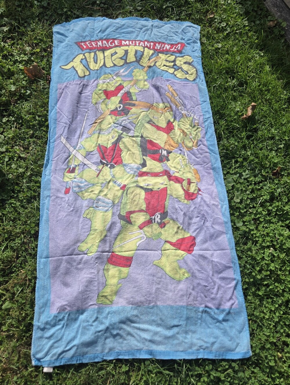 Vintage 1988 Mirage Studios Teenage Mutant Ninja Turtles Beach Towel